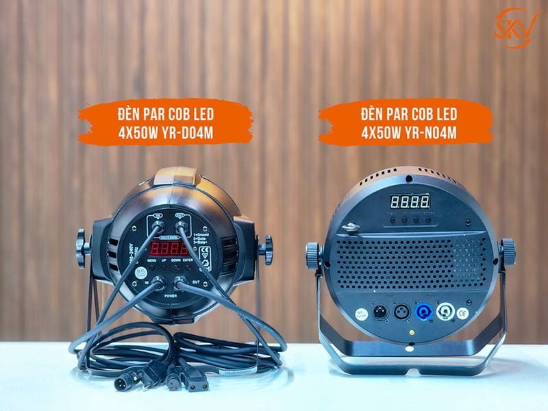 So sánh đèn par cob led 4x50W YR-D04M và YR-N04M-1