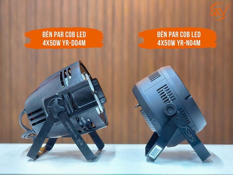 So sánh đèn par cob led 4x50W YR-D04M và YR-N04M-2