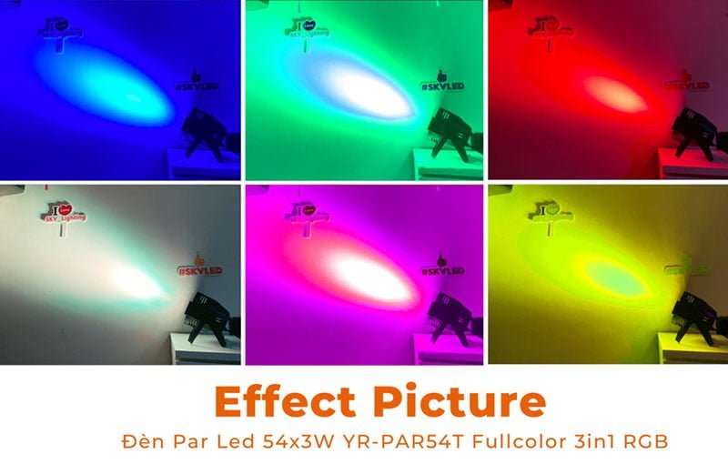 So sánh Đèn Par LED 54x3w RGB 3in1 và Đèn Par LED 54x3w RGBW So sánh Đèn Par LED 54x3w RGB 3in1 và Đèn Par LED 54x3w RGBW
