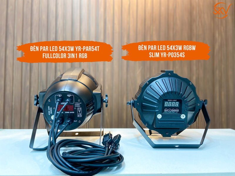 So sánh Đèn Par LED 54x3w RGB 3in1 và Đèn Par LED 54x3w RGBW So sánh Đèn Par LED 54x3w RGB 3in1 và Đèn Par LED 54x3w RGBW