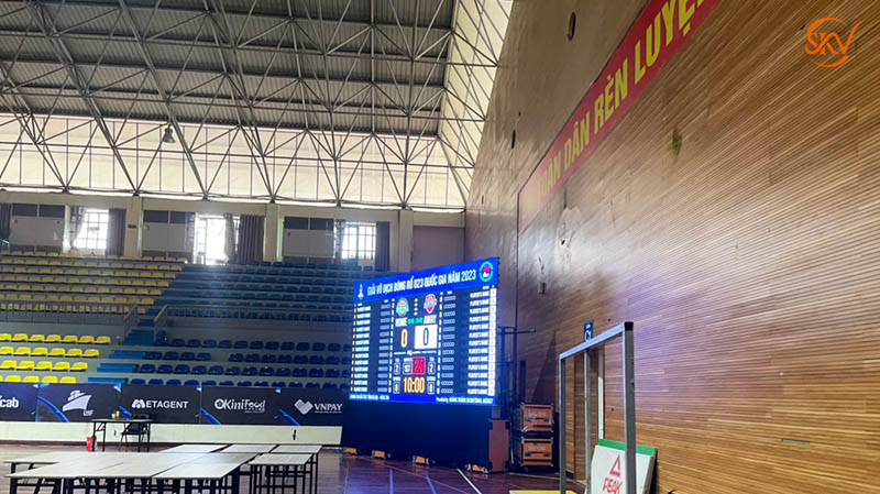 Màn Hình LED P3.91 Indoor Tại Nhà Thi Đấu Huyện Thanh Trì