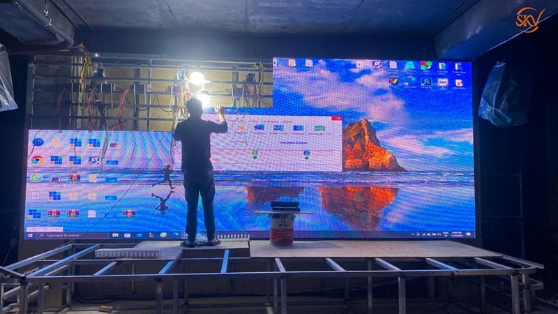 Màn hình Led có tuổi thọ bao lâu? cách kéo dài tuổi thọ Lắp đặt màn hình led P5 Indoor Tại Nhà Hàng Hoài Đức Hà Nội 2