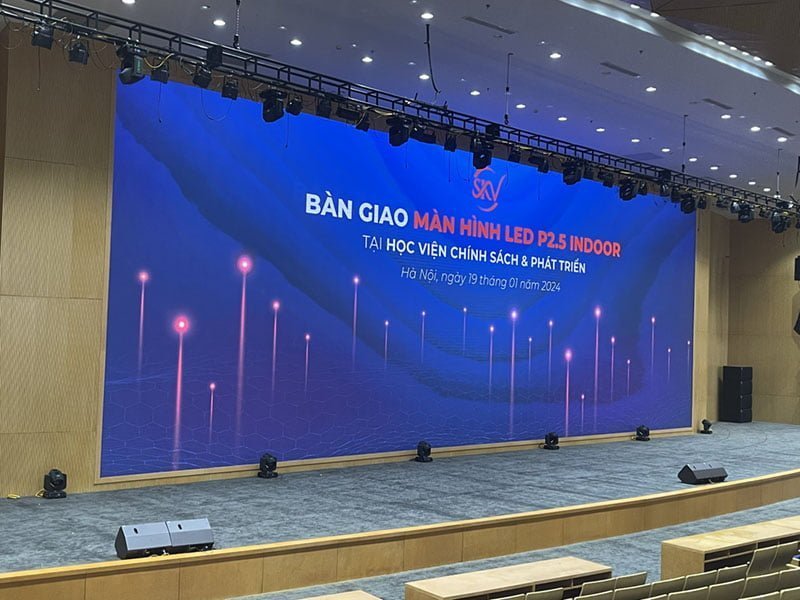 Màn hình Led có tuổi thọ bao lâu? cách kéo dài tuổi thọ Lắp đặt màn hình led p2.5 hội trường cho học viện chính sách 2