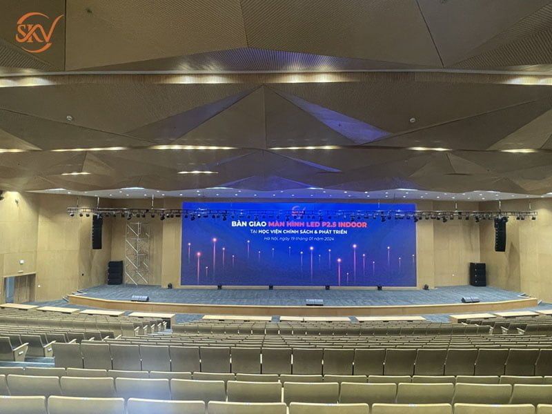 Lắp đặt màn hình led p2.5 hội trường cho học viện chính sách