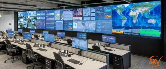 Lắp đặt màn hình led phòng điều khiển 6