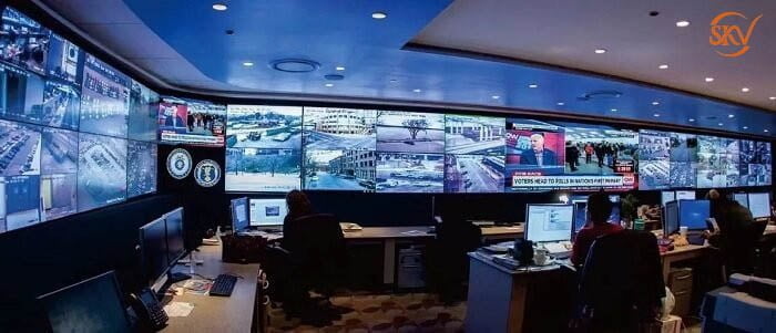 Lắp đặt màn hình led phòng điều khiển 7