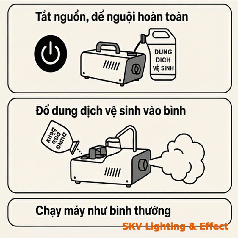 Hướng dẫn vệ sinh máy phun khói đúng cách? Hướng dẫn vệ sinh máy phun khói đúng cách-1