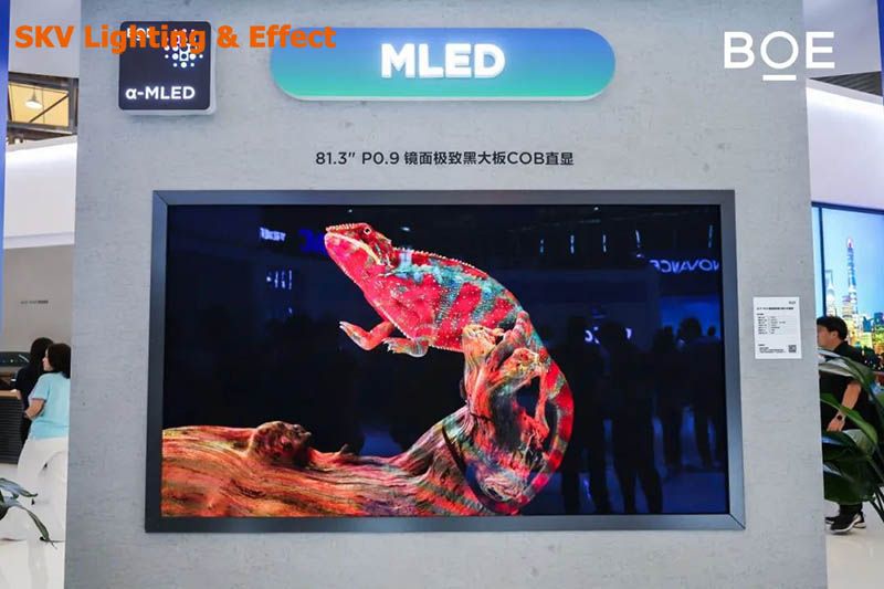 BOE Chiếu Sáng Tương Lai Ngành Hiển Thị Tại DIC EXPO 2025 Shanghai Màn hình COB P0.9 81.3 inch - Độ phân giải siêu cao cho không gian thương mại cao cấp