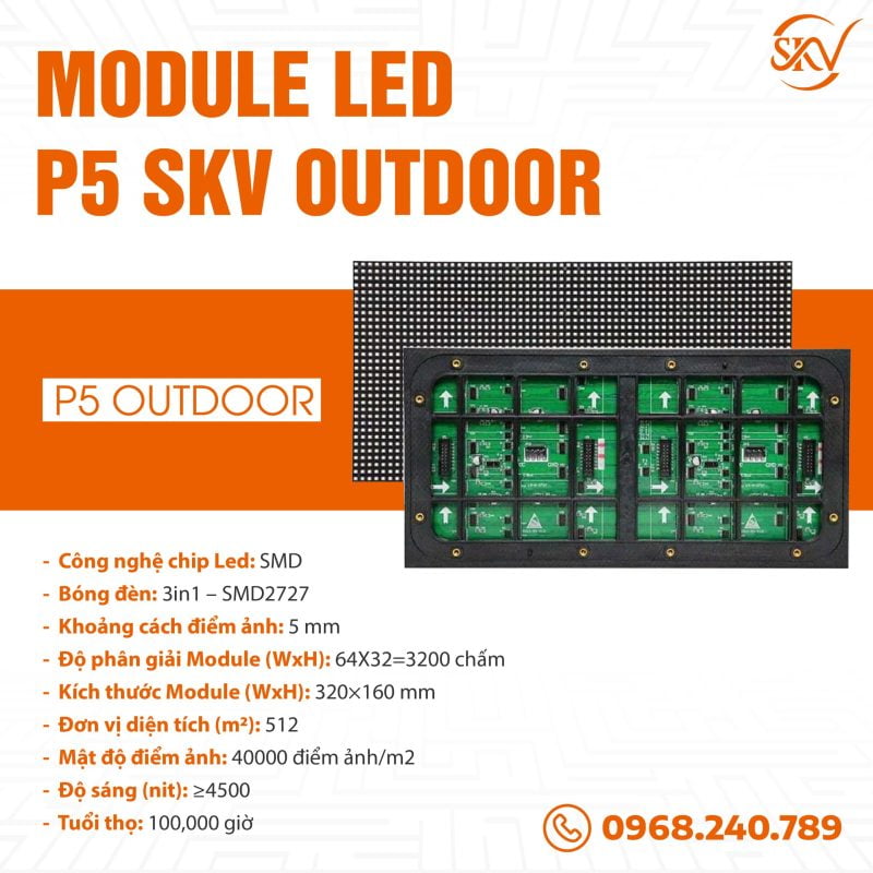Module Led P5 Skv Outdoor