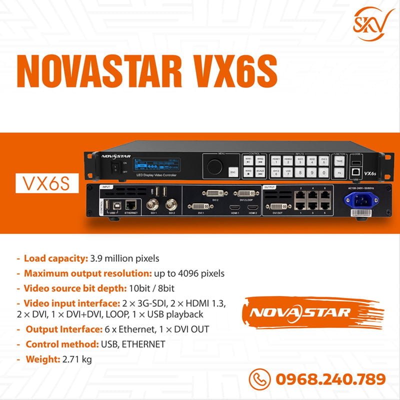 bộ xử lý hình ảnh novastar VX6s