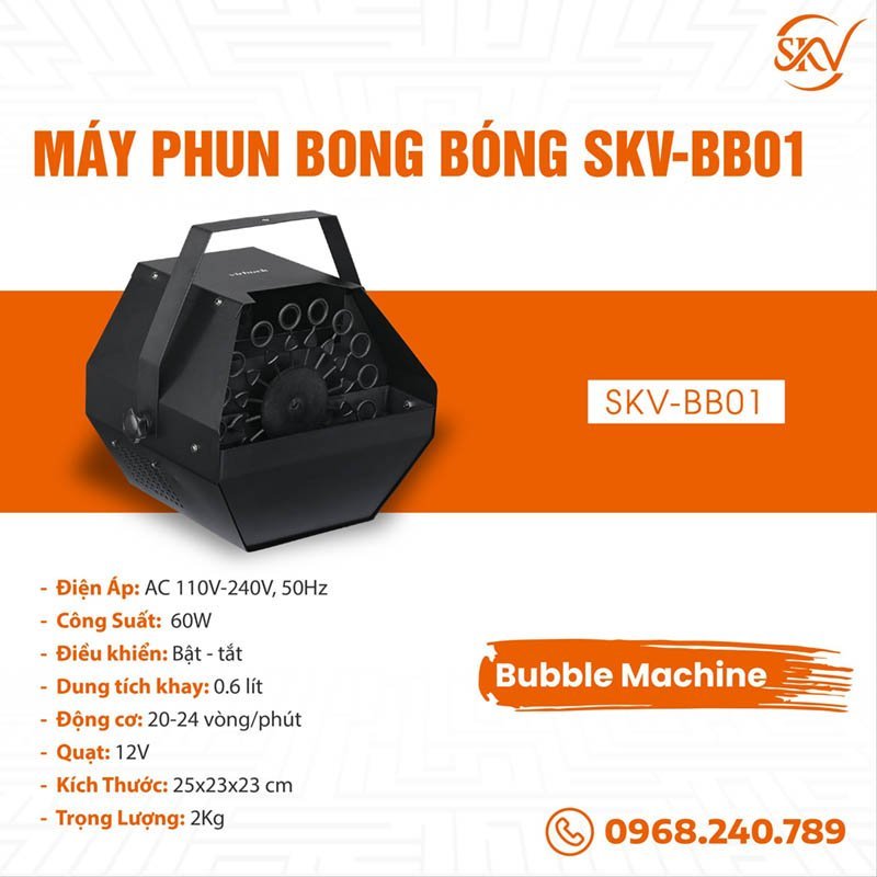 máy phun bong bong SKV-BB01
