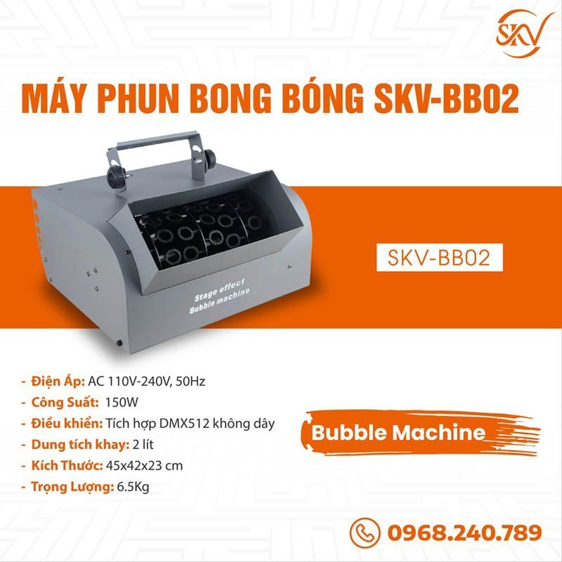 máy phun bong bong SKV-BB02