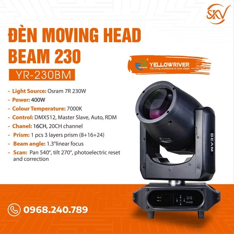 Đèn Moving Head Beam 230 Yr-230Bm Yellowriver