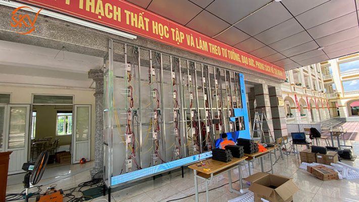 SKV – Nhà Thầu Uy Tín Thi Công Màn Hình Led Sân Trường THPT Thạch Thất, Hà Nội dự án thi công màn hình led sân trường THPT Thạch Thất