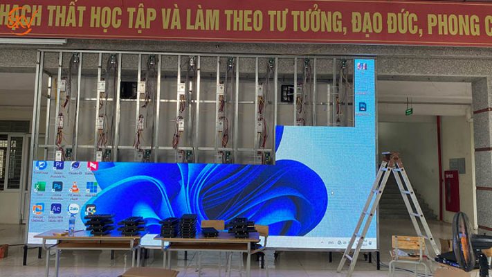 SKV – Nhà Thầu Uy Tín Thi Công Màn Hình Led Sân Trường THPT Thạch Thất, Hà Nội dự án thi công màn hình led sân trường THPT Thạch Thất