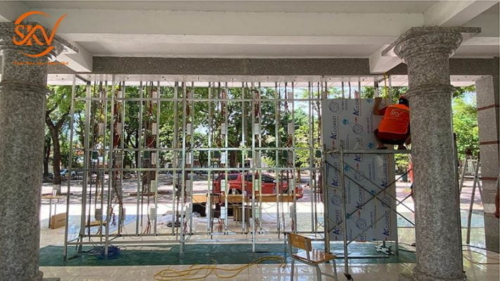 SKV – Nhà Thầu Uy Tín Thi Công Màn Hình Led Sân Trường THPT Thạch Thất, Hà Nội dự án thi công màn hình led sân trường THPT Thạch Thất - SKV