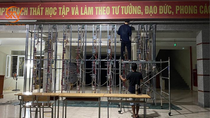 SKV – Nhà Thầu Uy Tín Thi Công Màn Hình Led Sân Trường THPT Thạch Thất, Hà Nội dự án thi công màn hình led sân trường THPT Thạch Thất - SKV