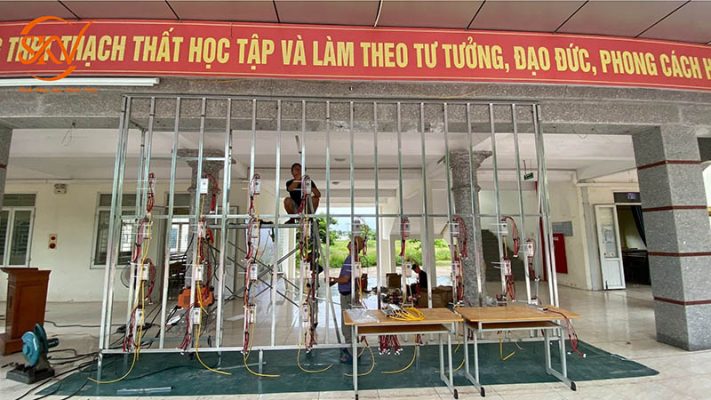 SKV – Nhà Thầu Uy Tín Thi Công Màn Hình Led Sân Trường THPT Thạch Thất, Hà Nội dự án thi công màn hình led sân trường THPT Thạch Thất - SKV