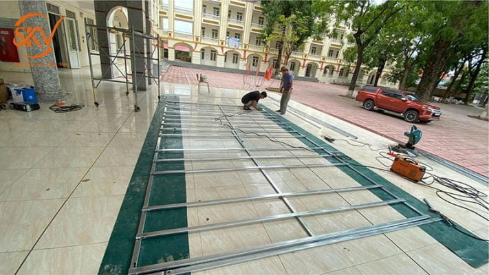 SKV – Nhà Thầu Uy Tín Thi Công Màn Hình Led Sân Trường THPT Thạch Thất, Hà Nội dự án thi công màn hình led sân trường THPT Thạch Thất - SKV