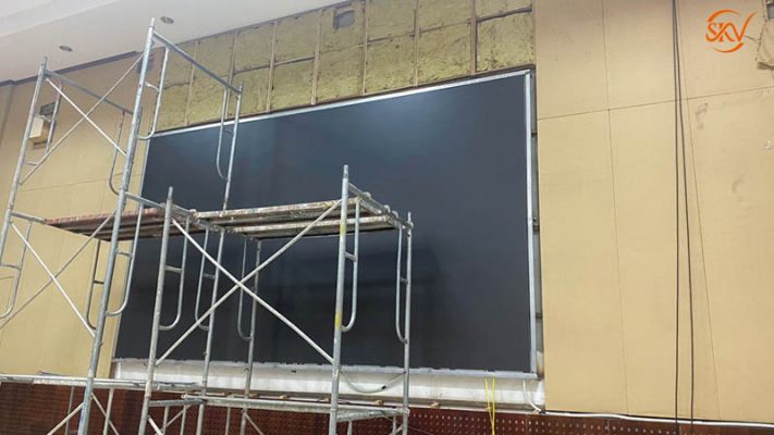 SKV lighting thi công lắp đặt màn hình led ở học viên quốc phòng 11