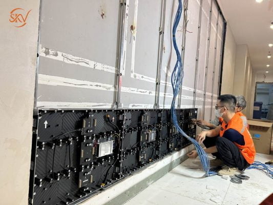 SKV Thi Công Màn Hình LED P1.538 Indoor Tại Tràng Tiền Plaza, Hà Nội Thi công lắp đặt màn hình led P1.538 tại tràng tiền Plaza