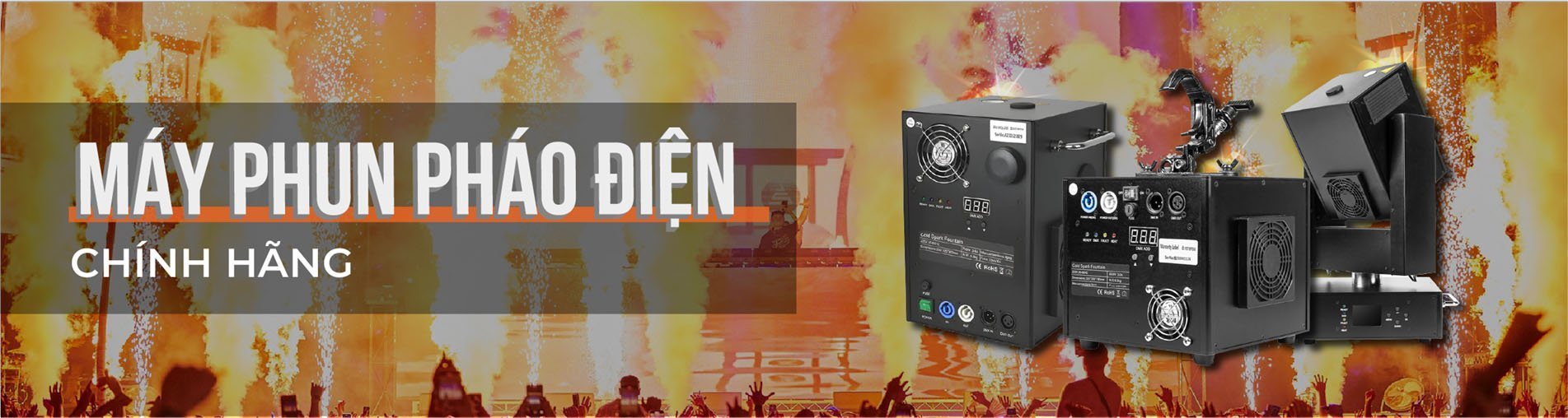 banne máy phun pháo điện