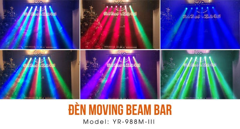 Đèn Moving Beam Bar YR-988M-III (6x32w 4in1 RGBW) 9