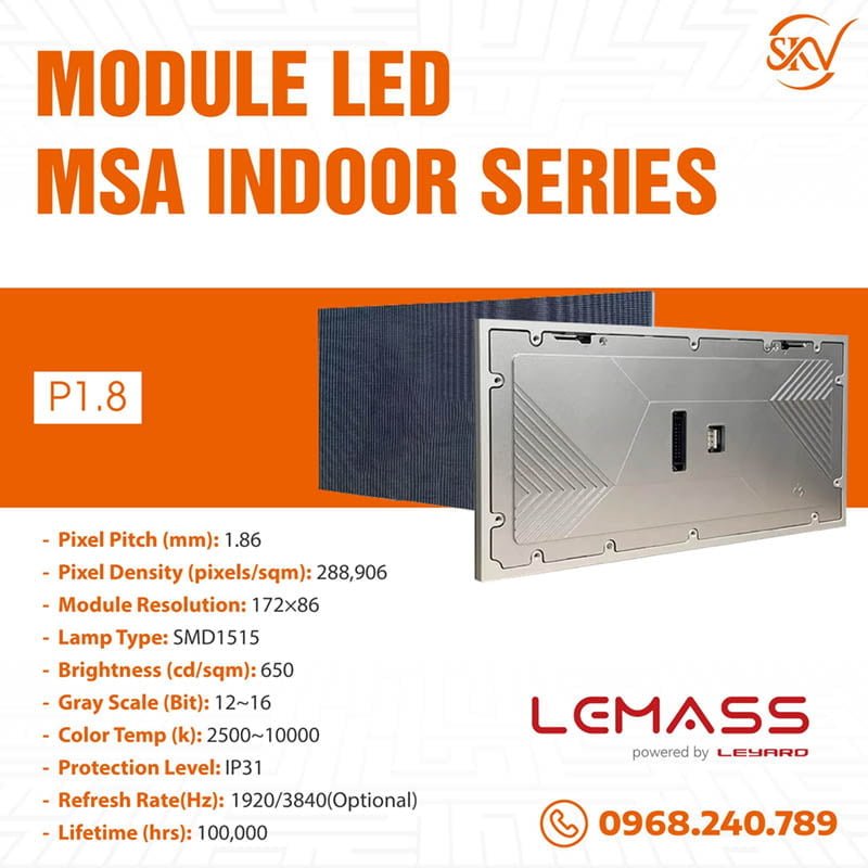 Module Led Lemass MSA P1.86 Indoor