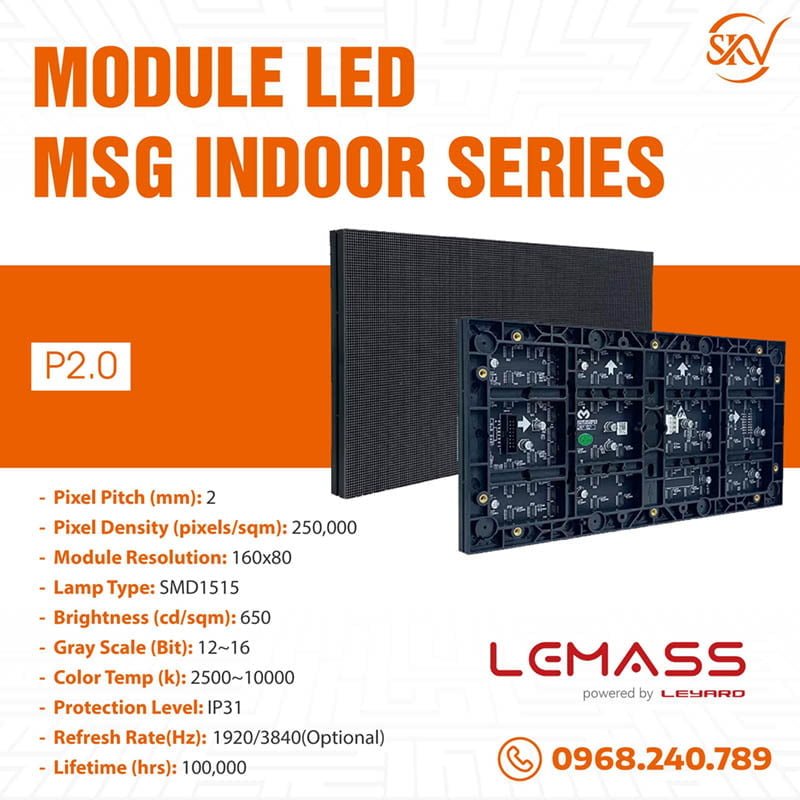Module Led Lemass MSG P2.0 Indoor