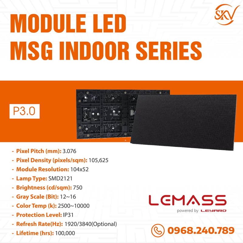 Module Led Lemass MSG P3.0 Indoor