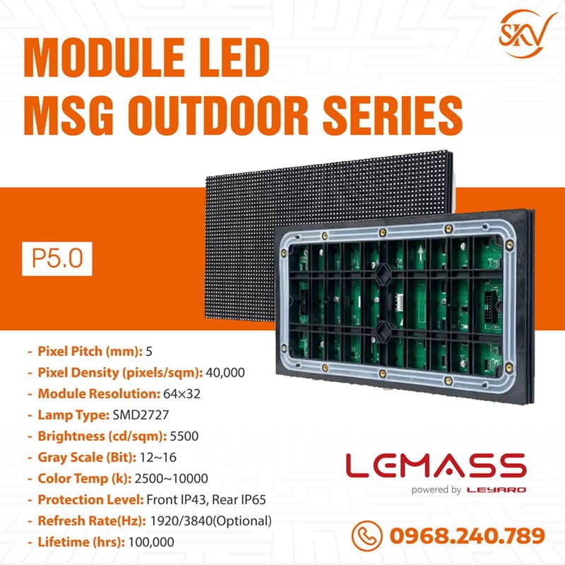 Module Led Lemass MSG P5 Outdoor