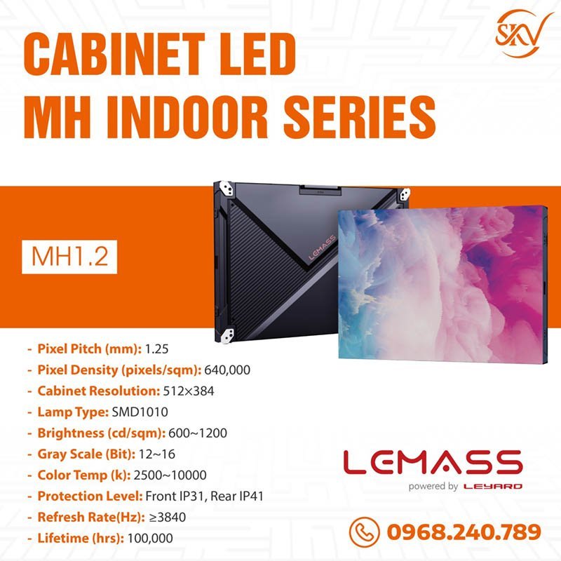 Sản phẩm Cabin Led Lemass MH P1.2 Indoor