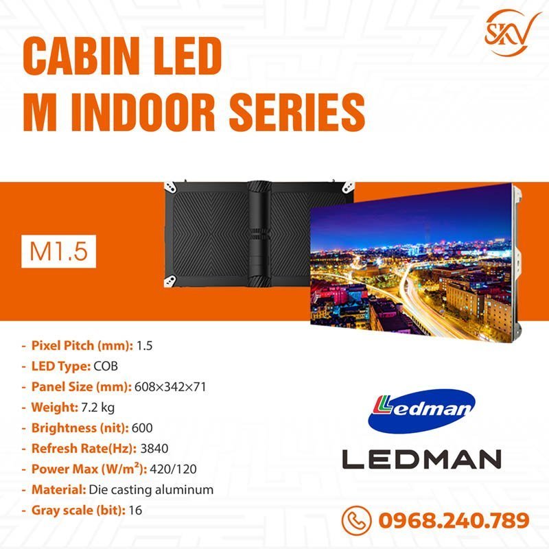 Cabin Led Ledman M1.5 indoor chính hãng