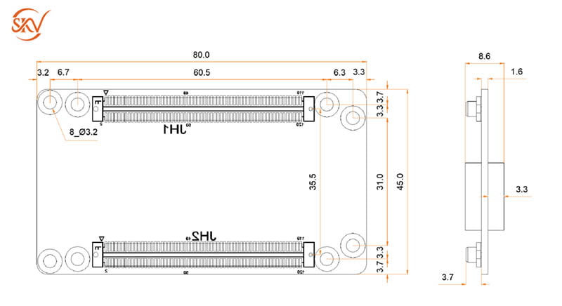 Kích Thước Novastar Ca50E