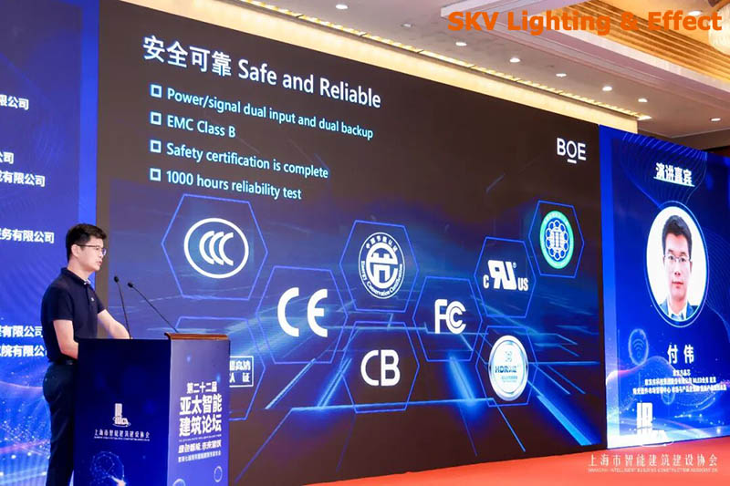 BOE MLED Triển Lãm Công Nghệ Tại Diễn Đàn Kiến Trúc Thông Minh Châu Á - Thái Bình Dương 2025 Ông Fu Wei giới thiệu công nghệ COB đột phá